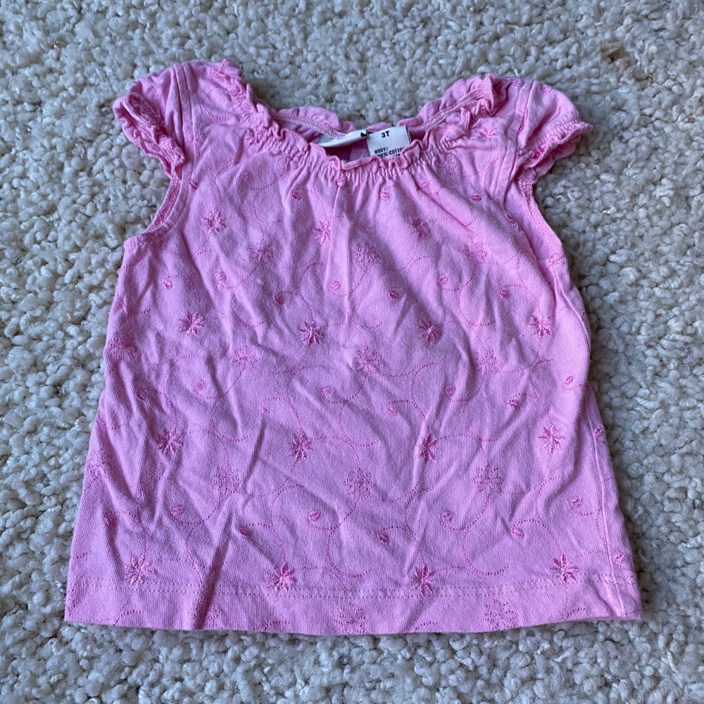 Covington Pink Flower Girls Top
